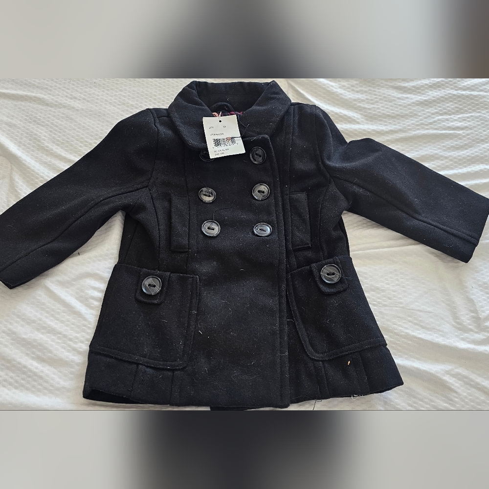 URBAN REPUBLIC TODDDLER COAT Size 12 MONTHS Baby Black New With Tags